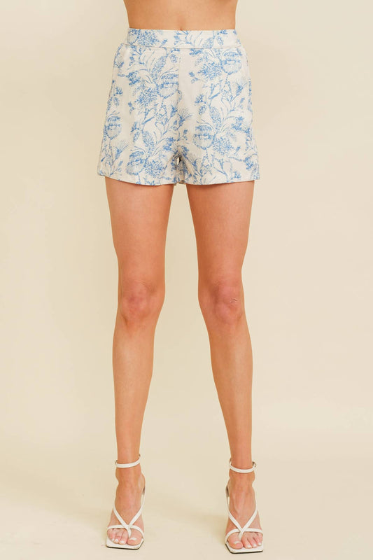 Maelynn Floral Accent Shorts