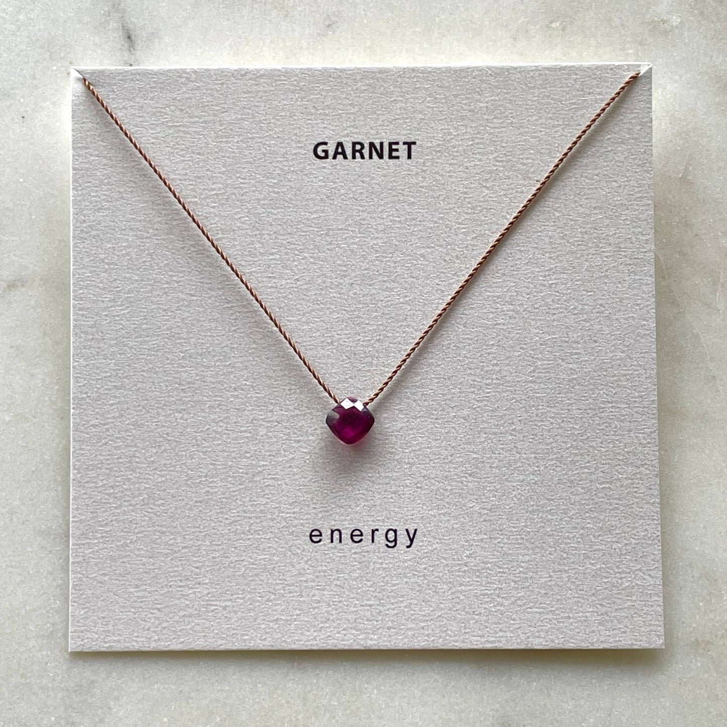 Garnet Necklace- Energy