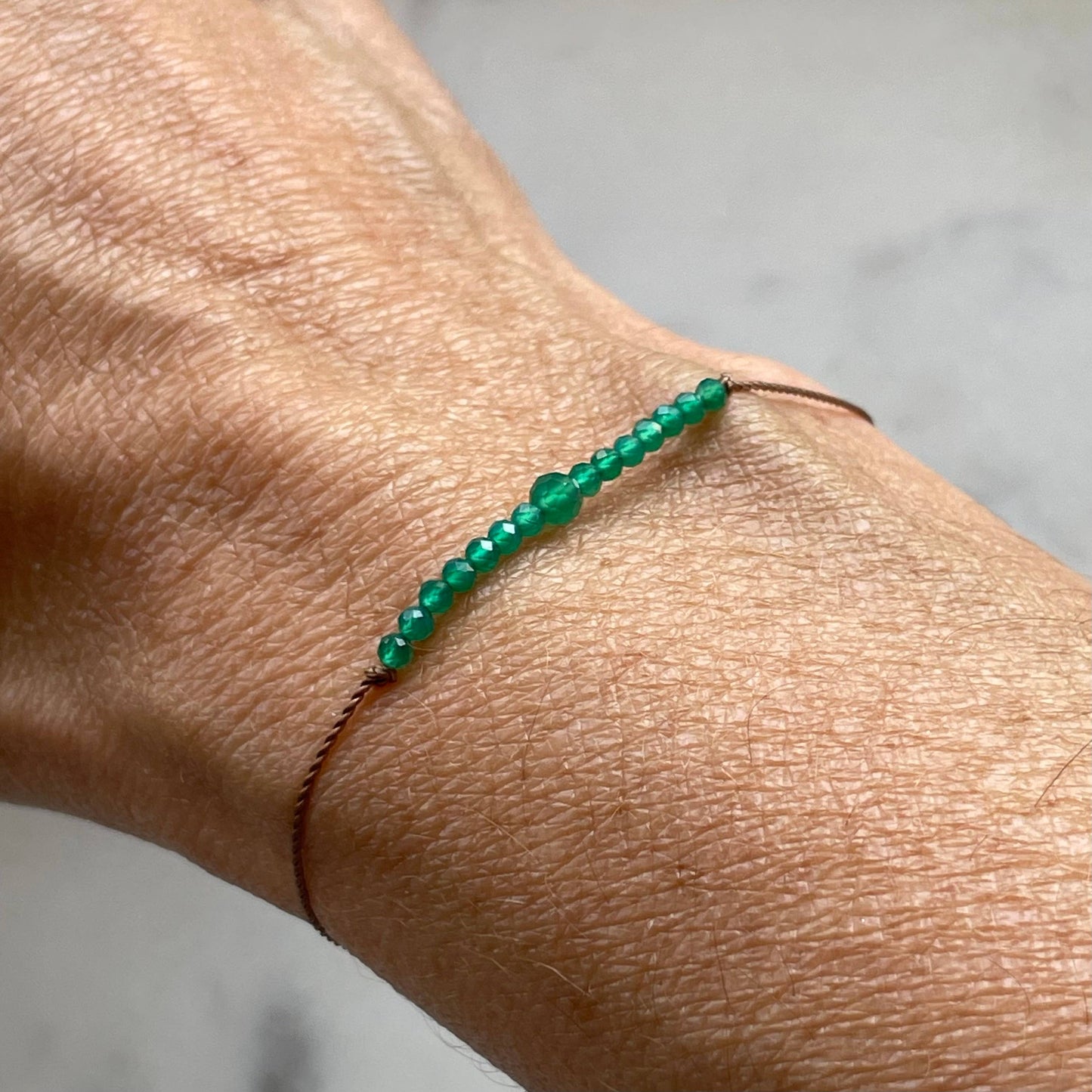 Green Onyx Bracelet- Confidence