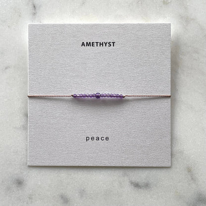 Amethyst Bracelet- Peace