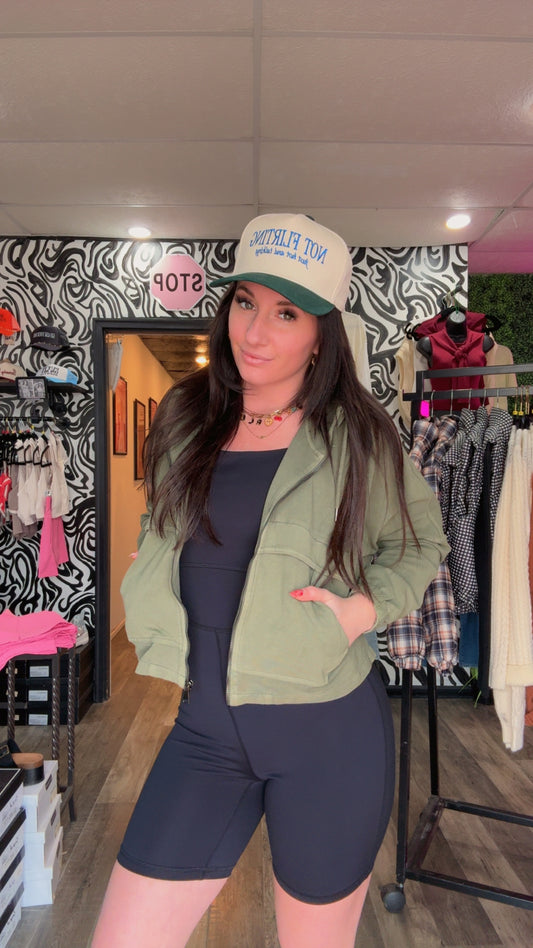 Free & Easy Utility Jacket (Army Green)
