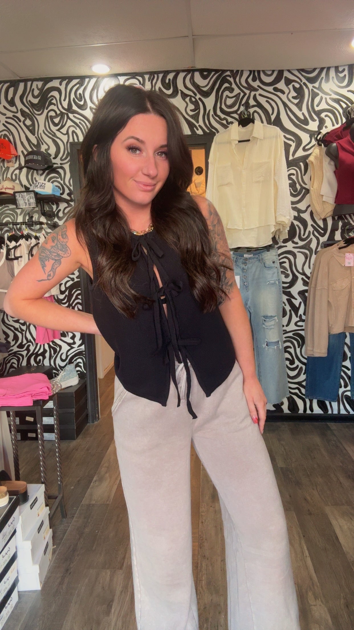 Bridget Bow Tie Sweater Vest