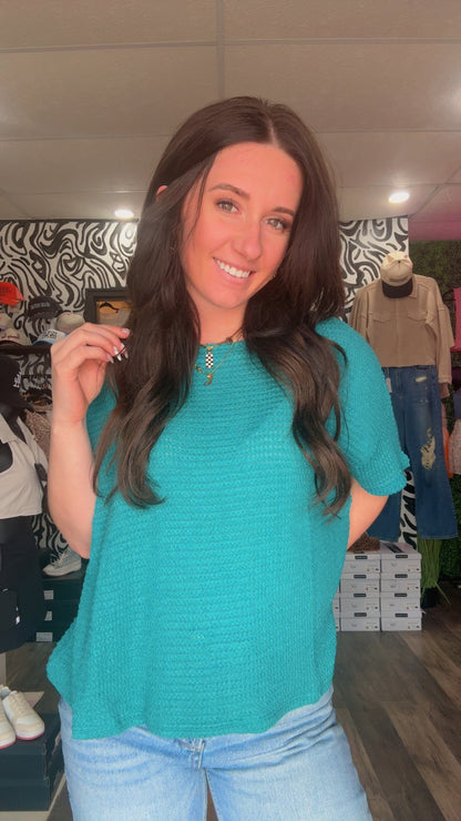 Alina Waffle Knit Top
