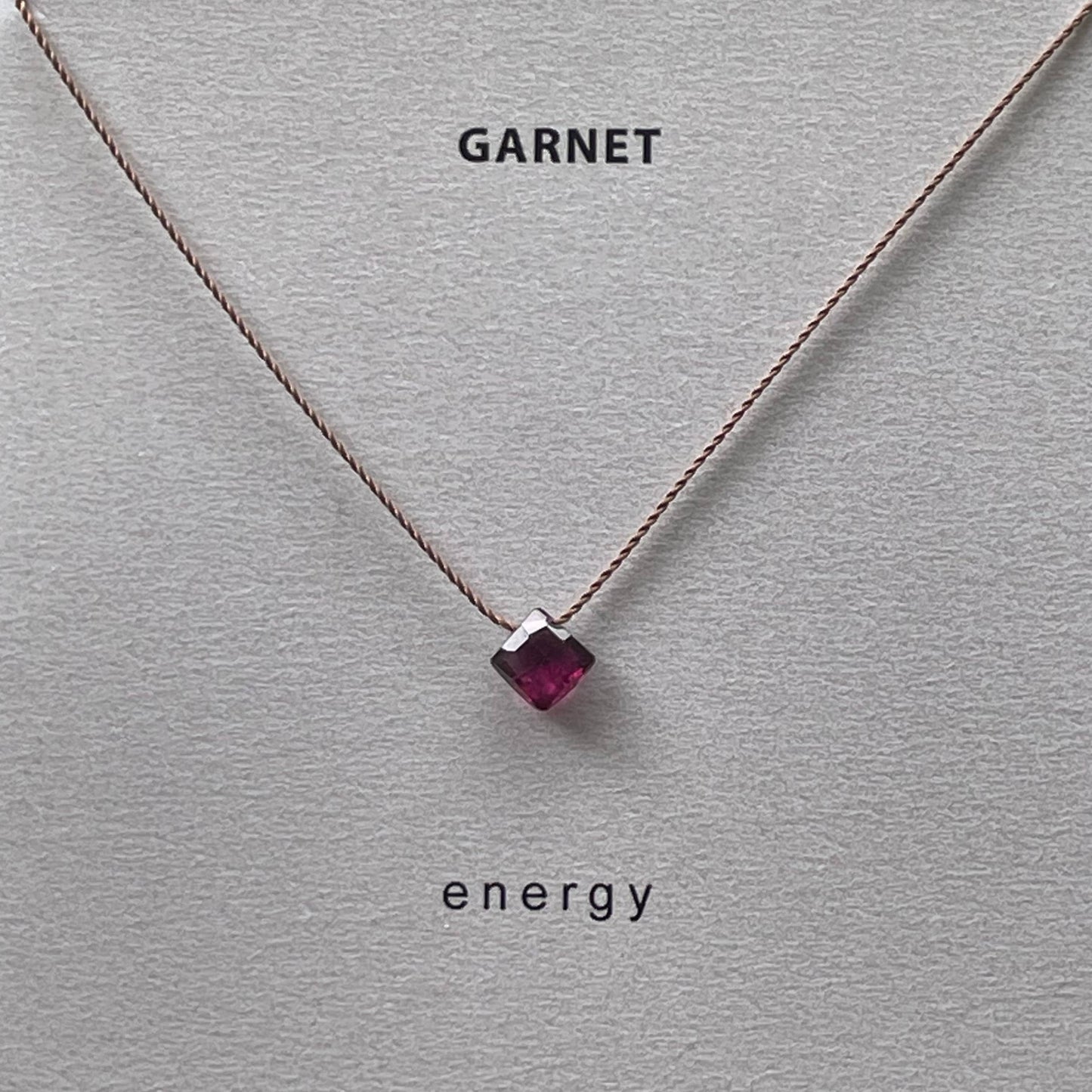 Garnet Necklace- Energy