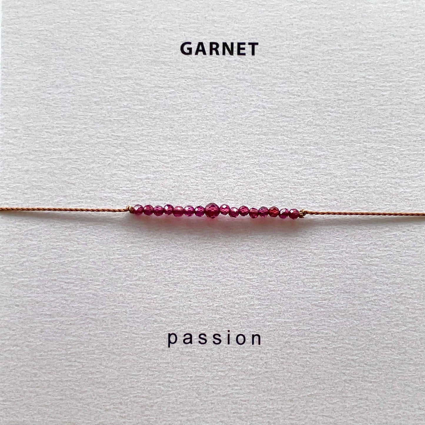 Garnet Bracelet- Passion