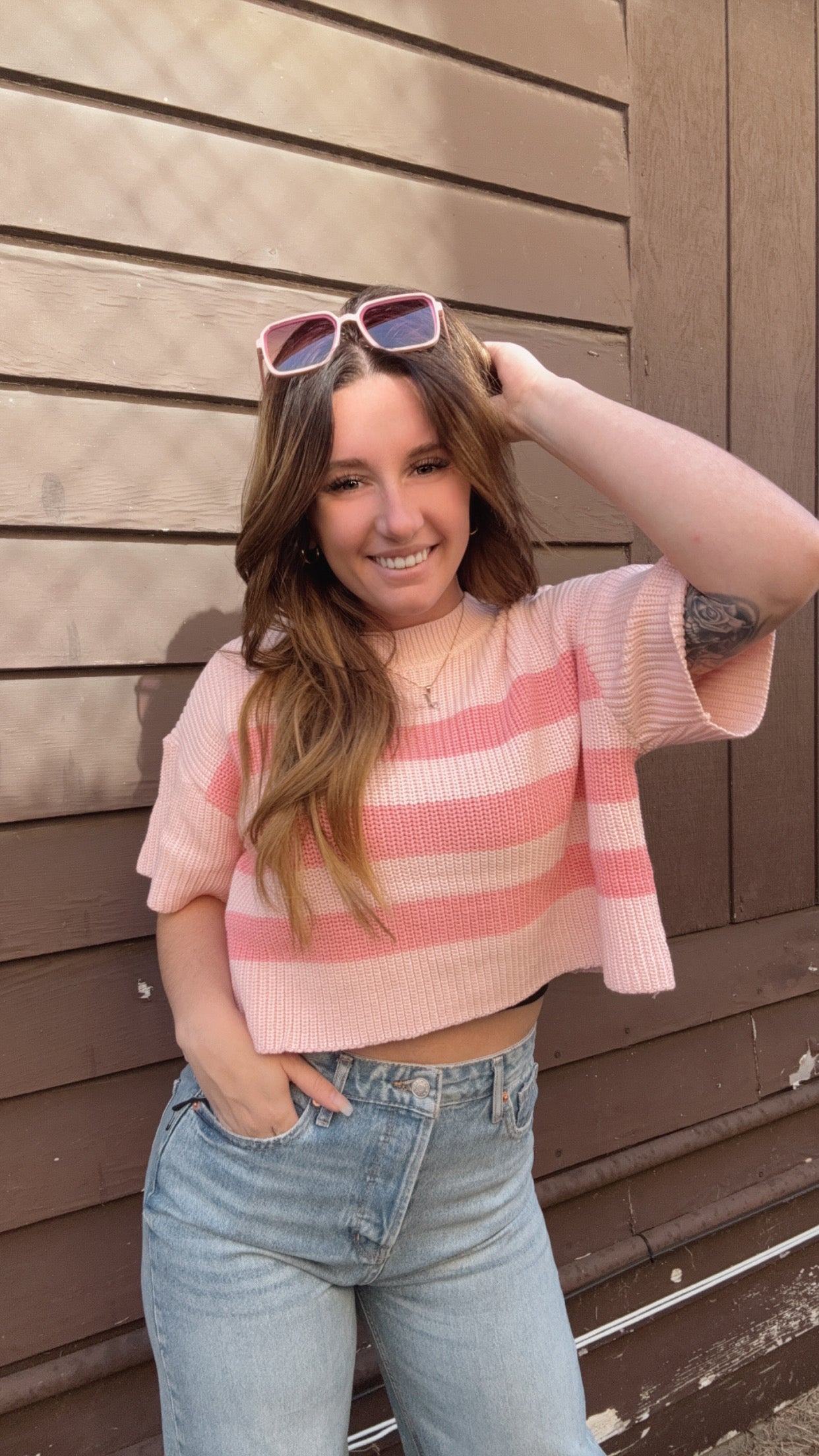 Layne Stripe Sweater Top