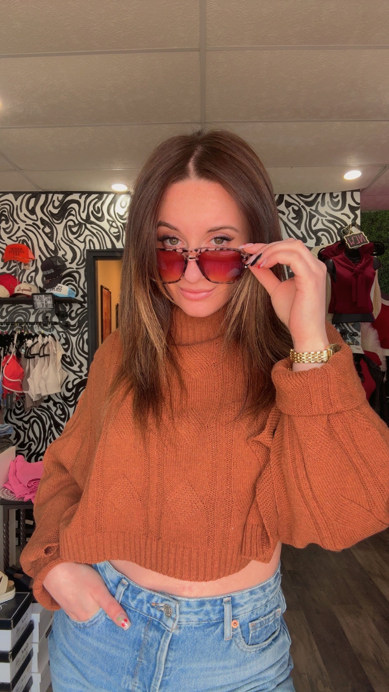Nevaeh Turtleneck Poncho Sweater