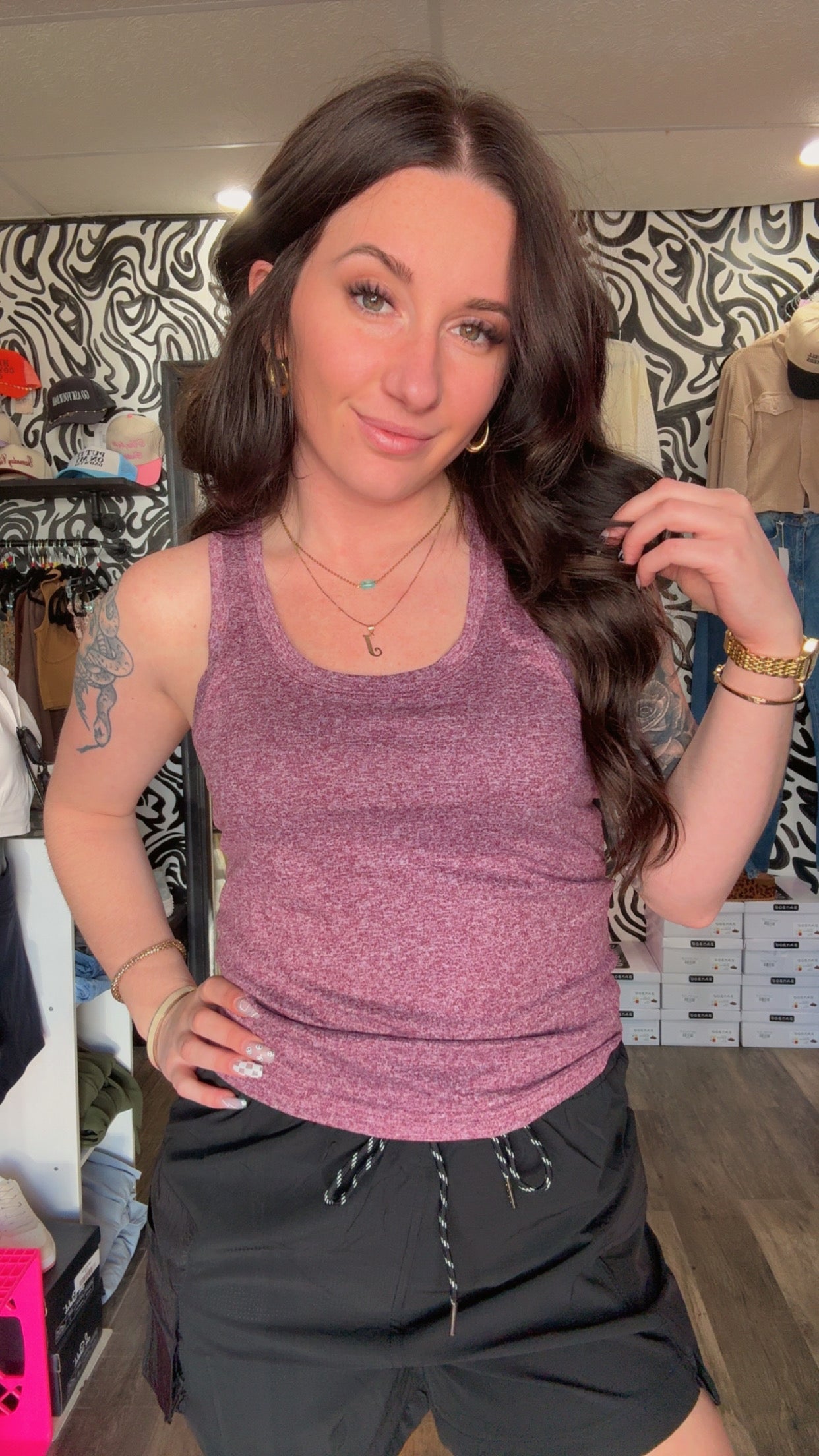 Tylar Scoop Neck RacerBack Tank