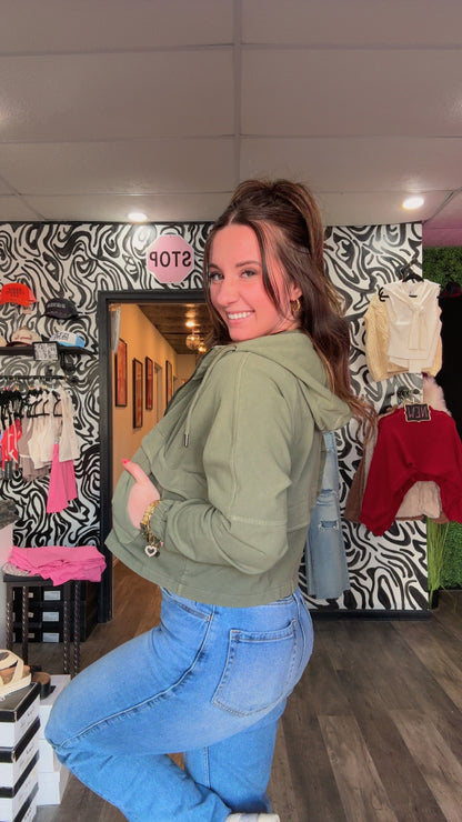 Free & Easy Utility Jacket (Army Green)