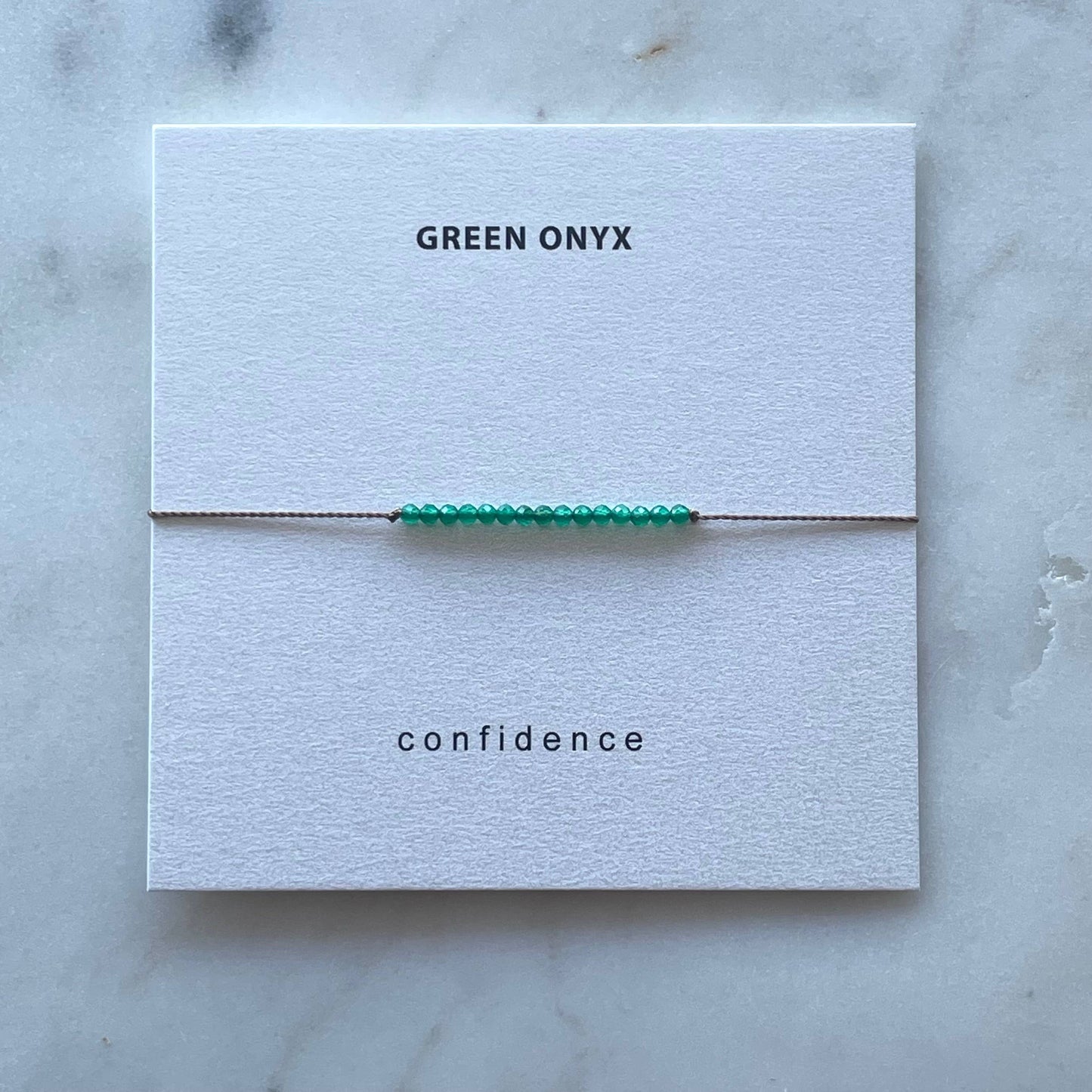 Green Onyx Bracelet- Confidence