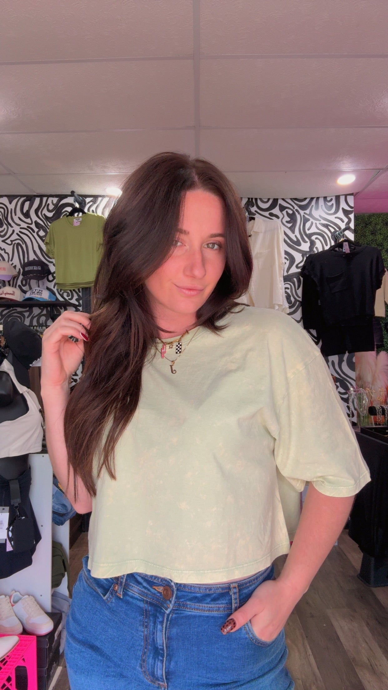 Sage Crop Top