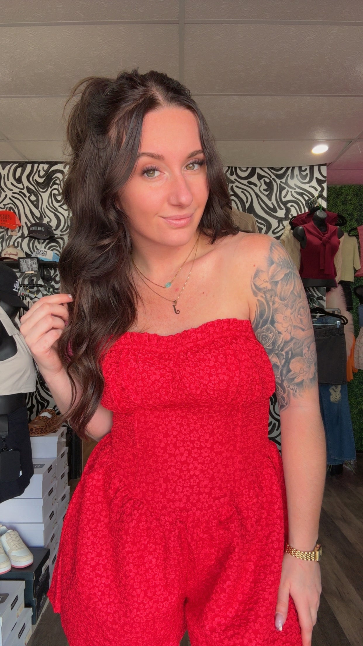 Jessi Floral Lace Romper