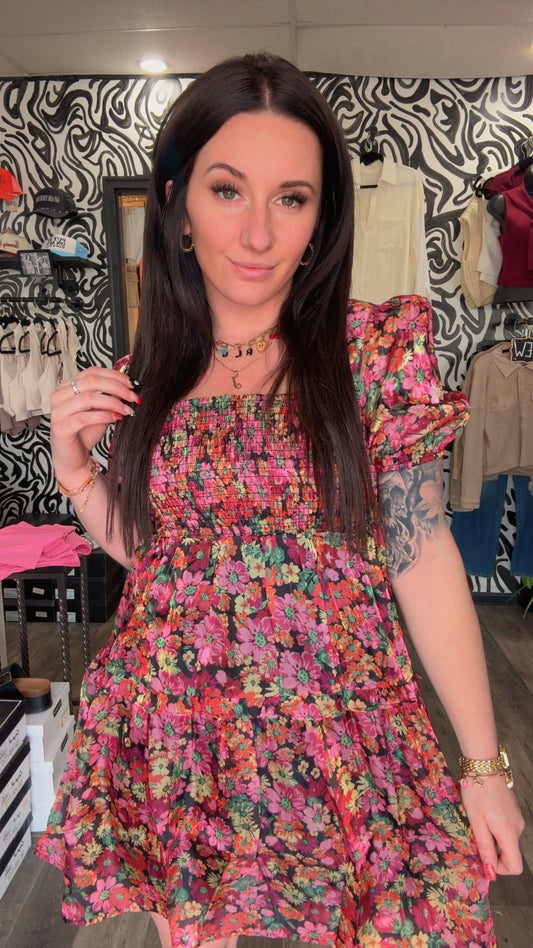 Stevie Floral Babydoll Dress