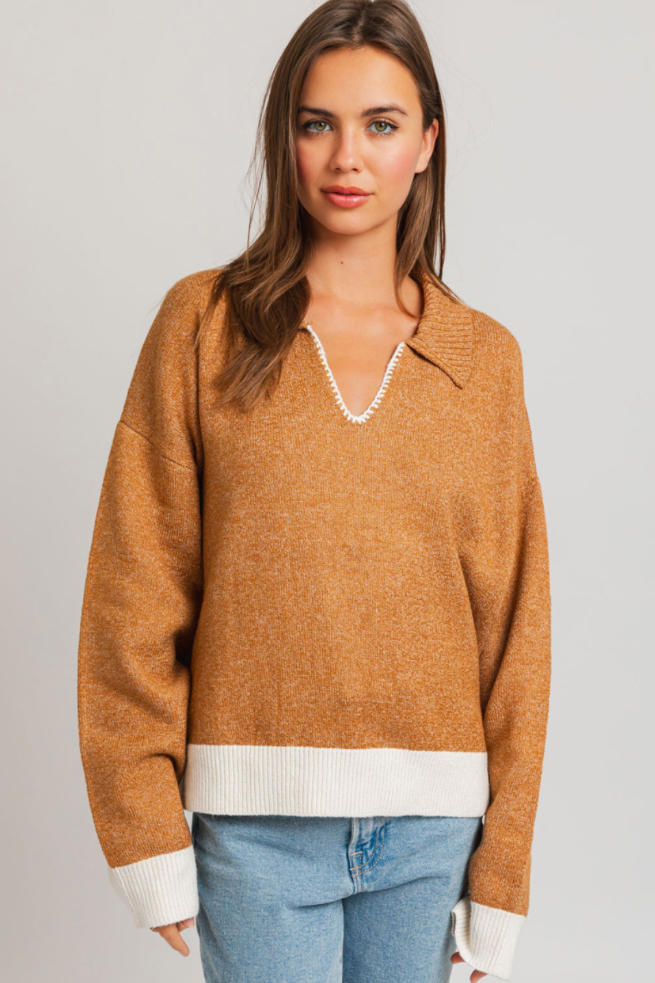 Kate Polo Stitch Sweater