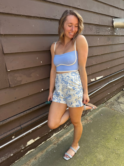 Maelynn Floral Accent Shorts