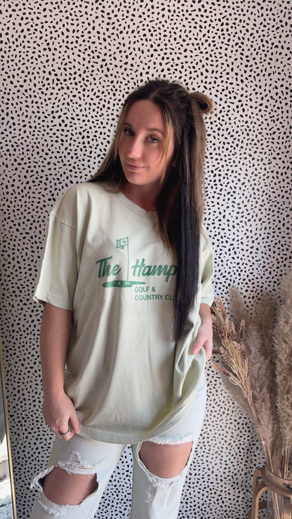 Hamptons Heavyweight Pigment-Dyed Crewneck Golf T-Shirt