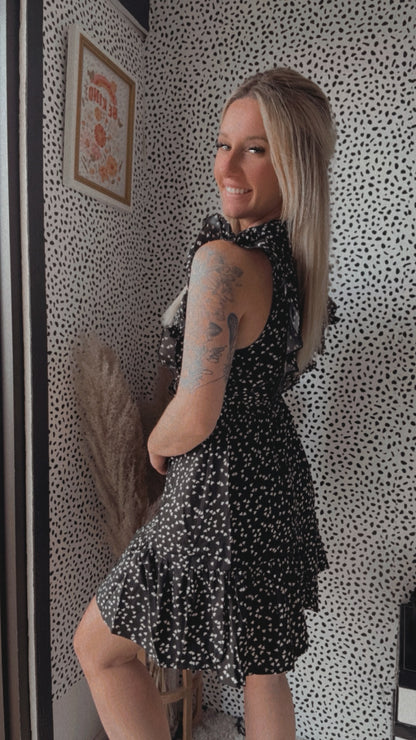 Risa Ruffle Smock Dress
