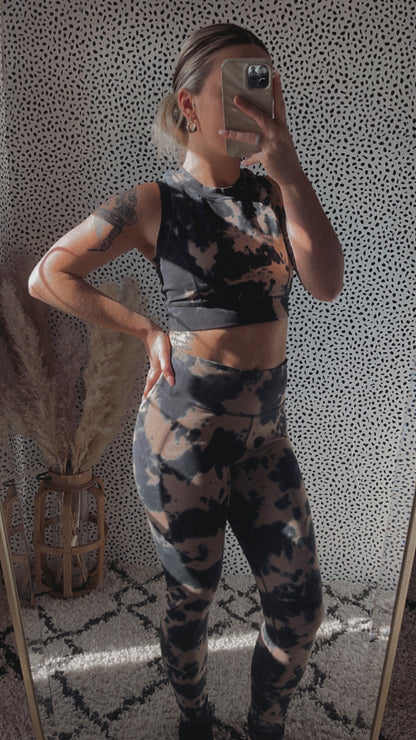 Washed Racerback Sports Bra