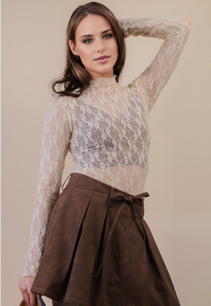 Echo Mesh Lace Long Sleeve