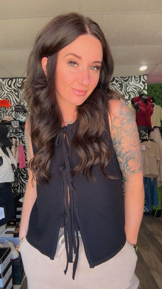 Bridget Bow Tie Sweater Vest