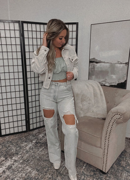 Kammi Corduroy Crop Jacket