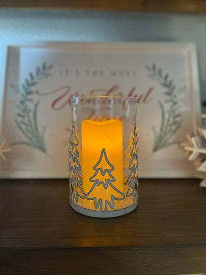 IRON TREE CANDLEHOLDER