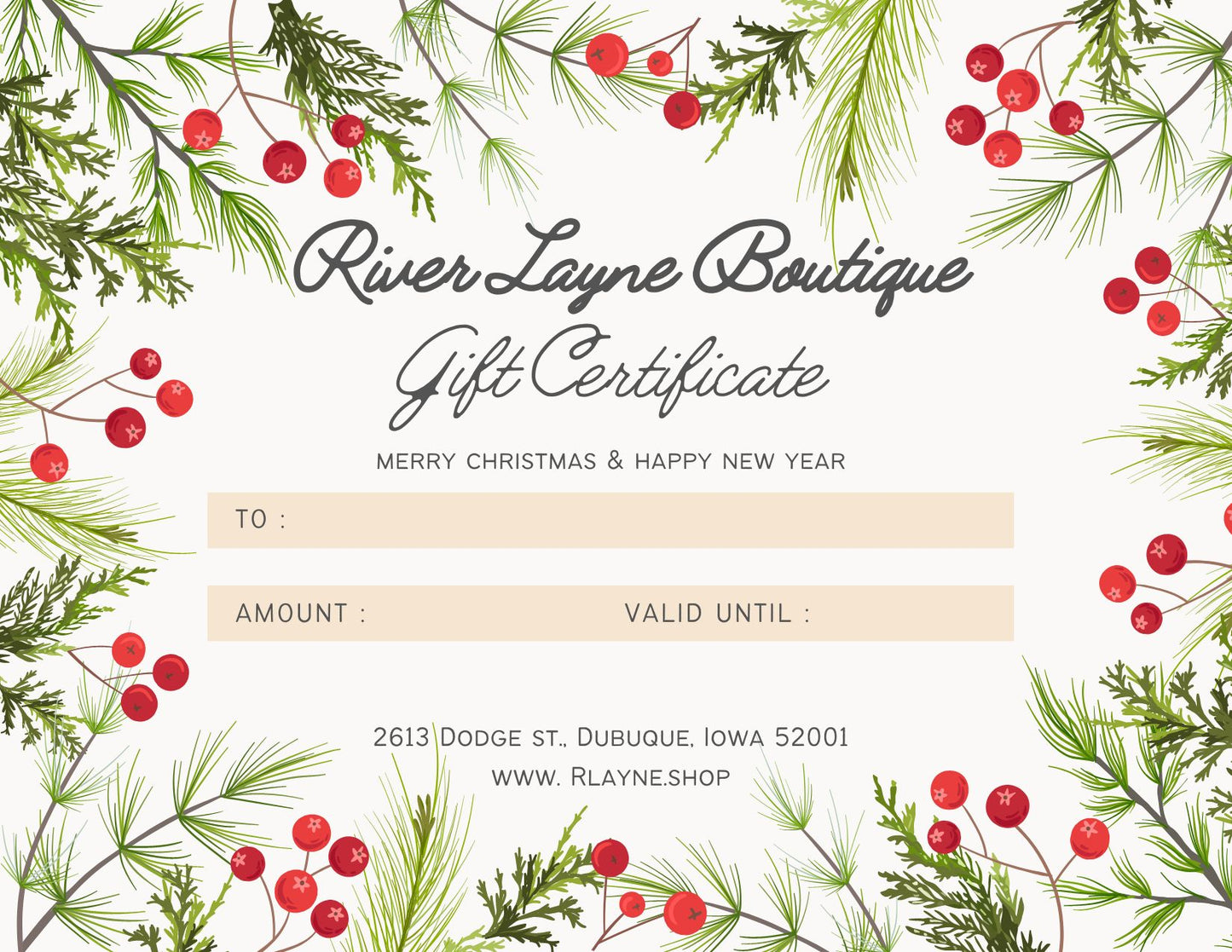 River Layne Boutique Giftcard