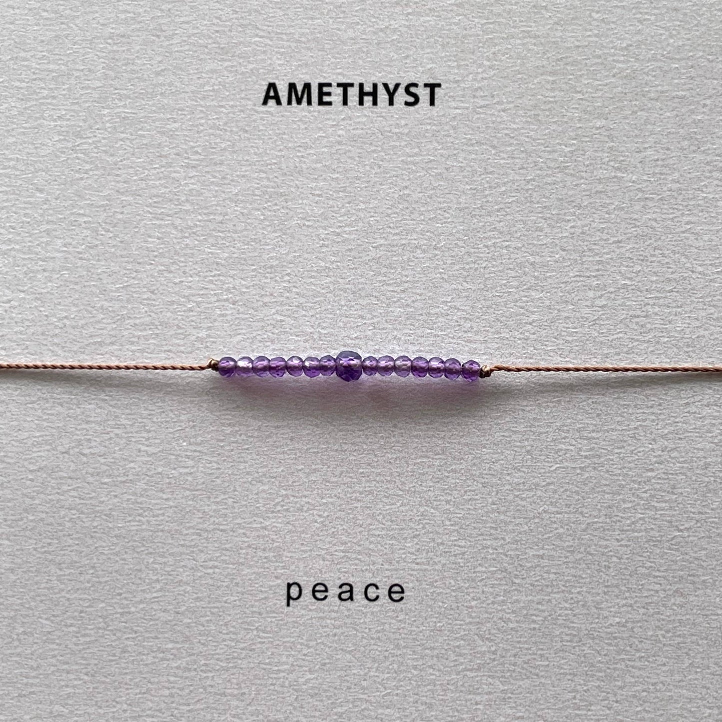 Amethyst Bracelet- Peace