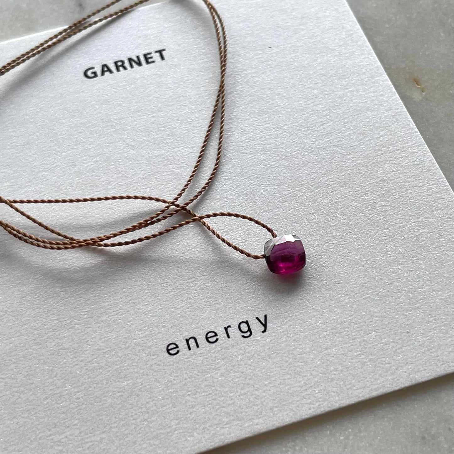 Garnet Necklace- Energy