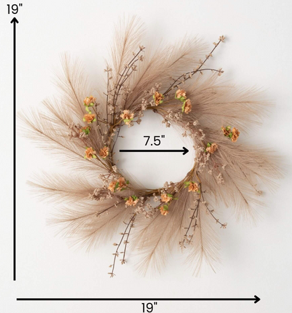 PAMPAS GRASS SMALL WREATH