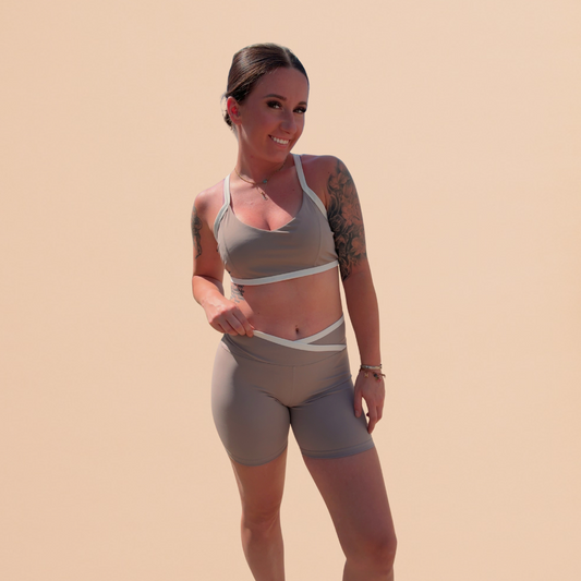 Cora Color Contrast Tank and Shorts Set