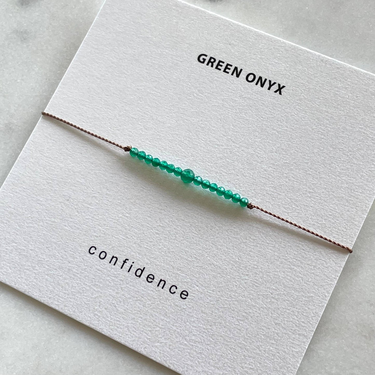 Green Onyx Bracelet- Confidence