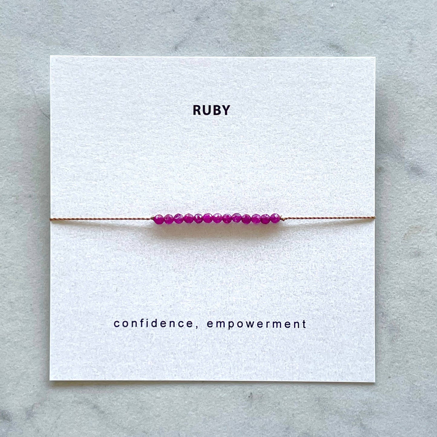 Ruby Bracelet- Confidence