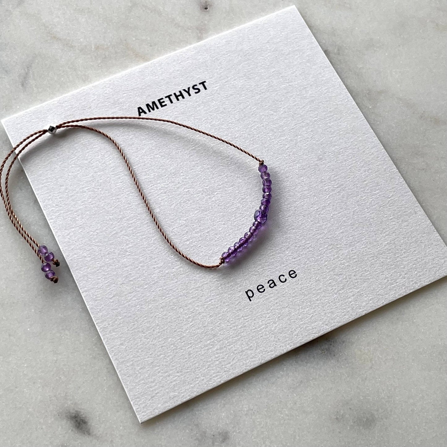 Amethyst Bracelet- Peace