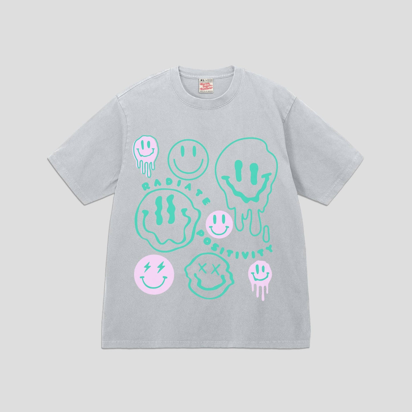 Smiley Face Oversized Tee