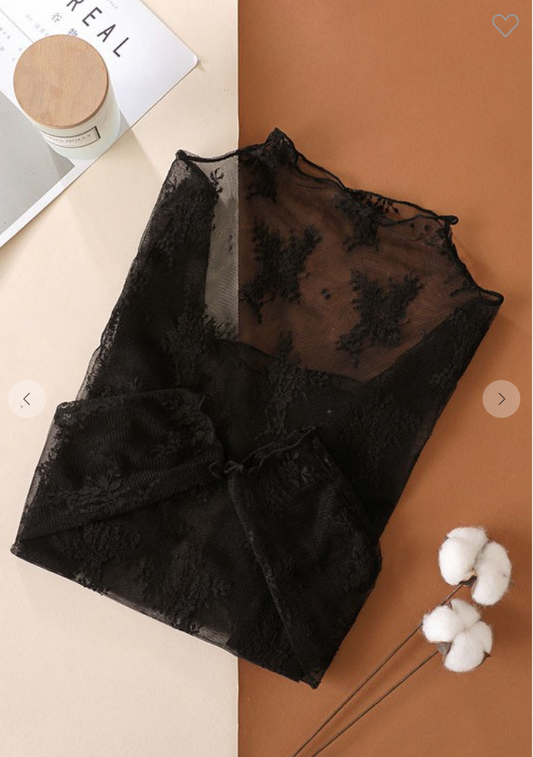 Alex Mesh Lace Long Sleeve