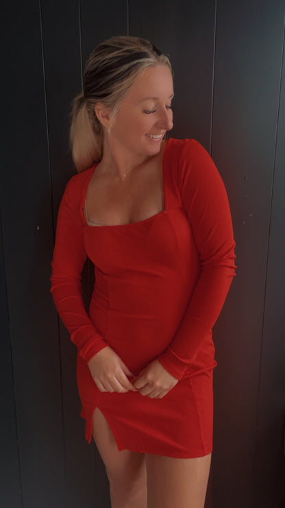 Cupid Square Neck Mini Dress