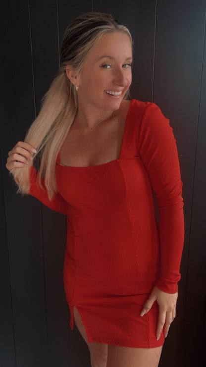 Cupid Square Neck Mini Dress