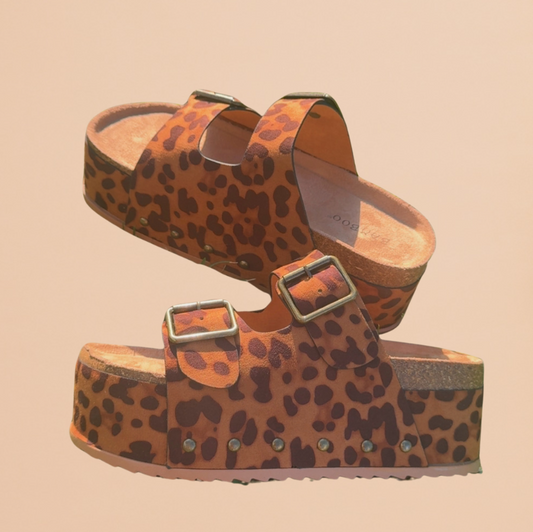 Leopard Platform Sandals