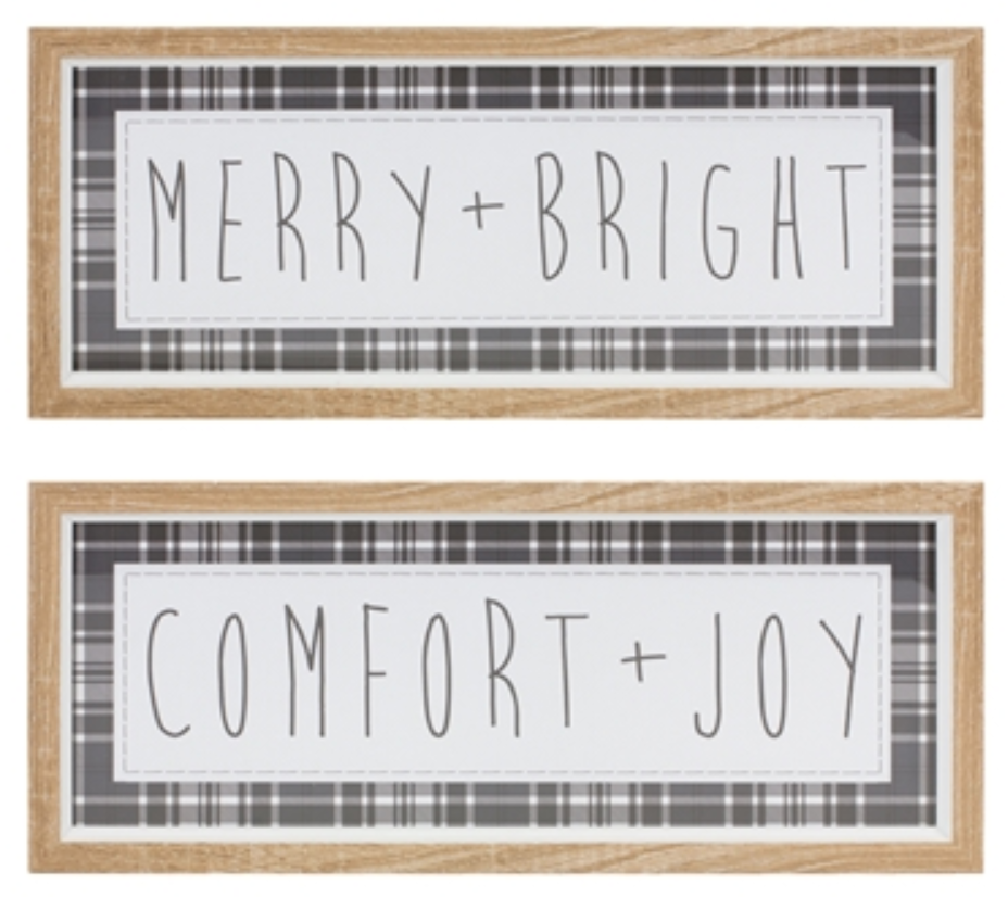 MERRY AND BRIGHT SIGN SET