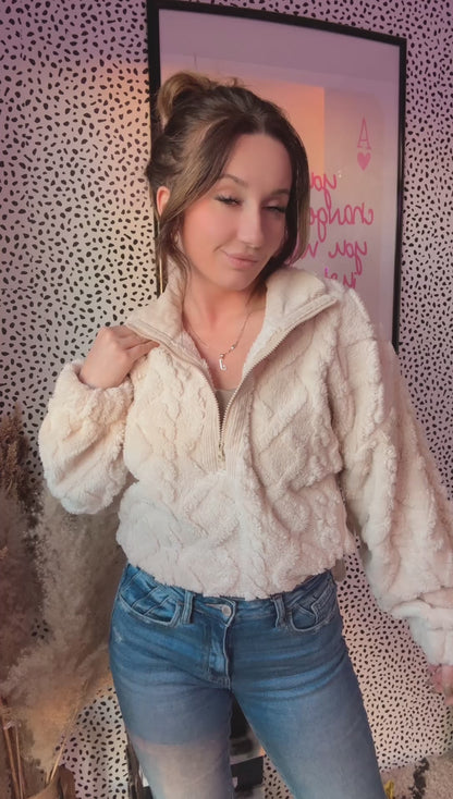 Darla Fuzzy 1/4 Zip