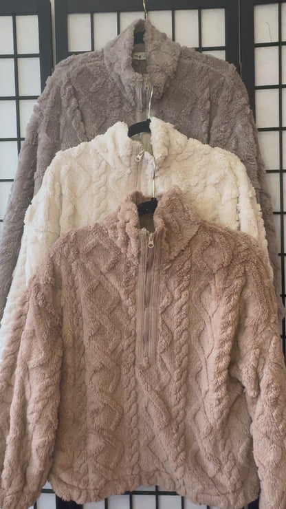 Darla Fuzzy 1/4 Zip