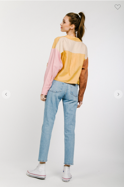 Sammie Color Block Button Up