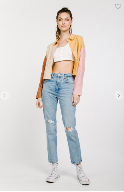 Sammie Color Block Button Up