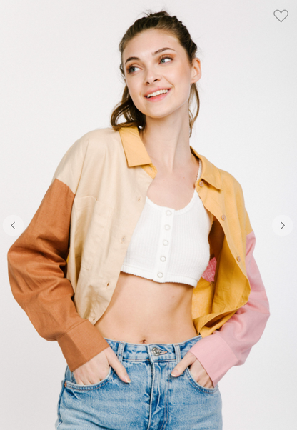 Sammie Color Block Button Up