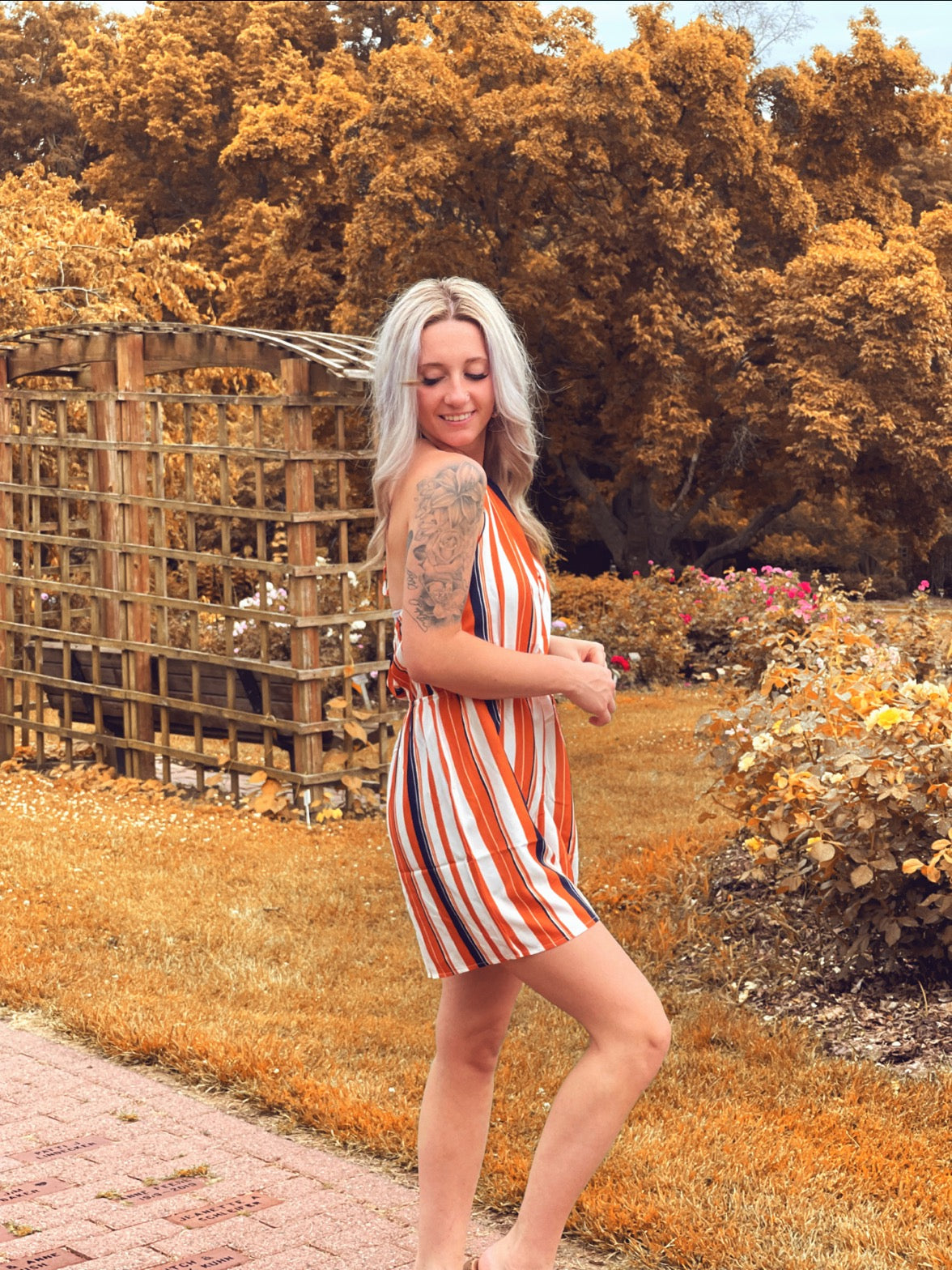 Ready For The Sun Stripped Romper