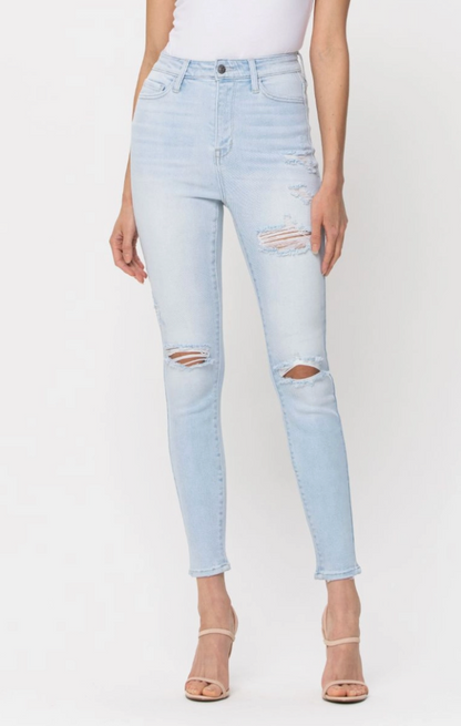 Jake High Rise Distressed Skinny