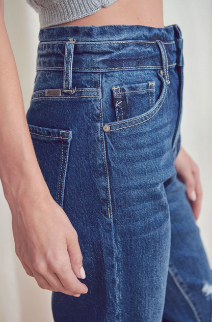 Ashley High Rise Mom Fit KanCan