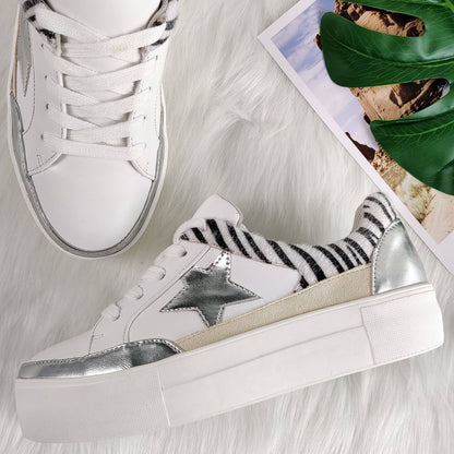 Animal Print Montage Flash Star Sneaker