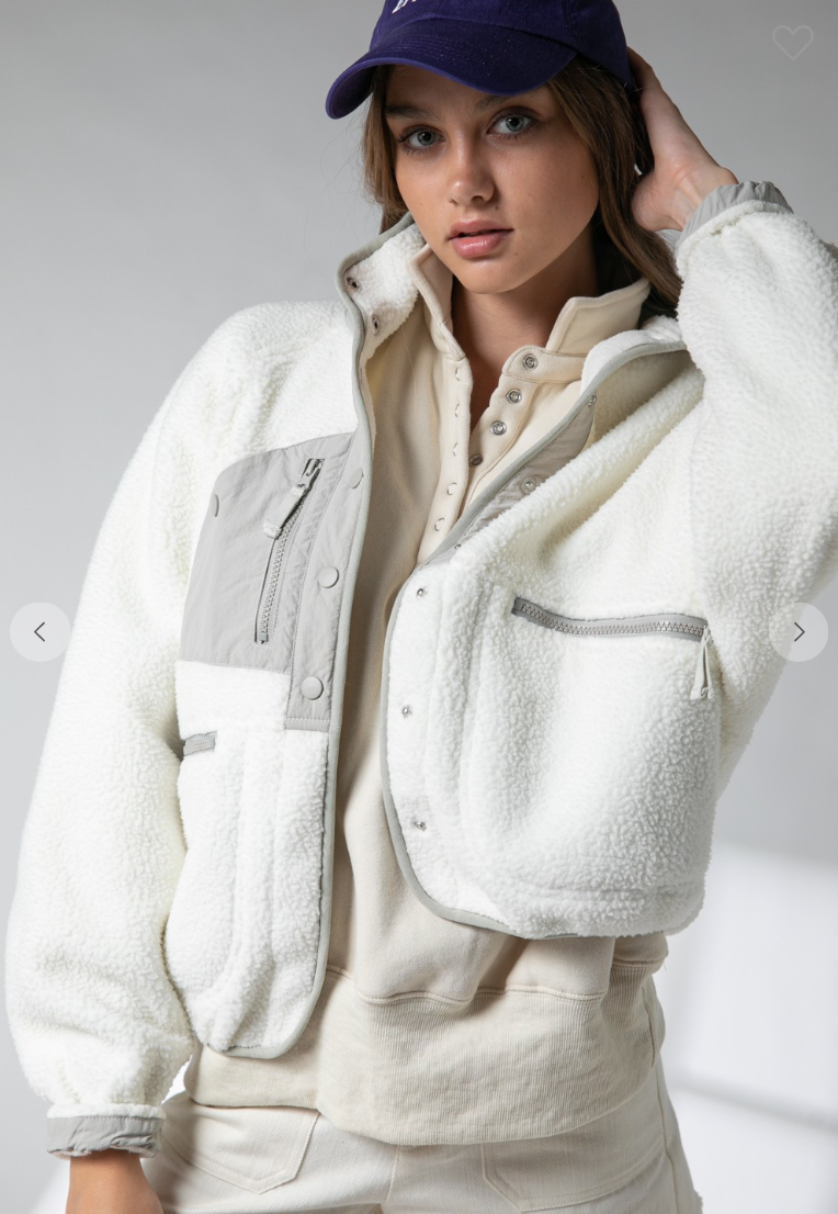 Eva Snap Button Puffer Jacket